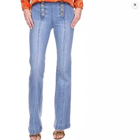 Michael Kors Sailor High Rise Flared Leg Jeans EUC - Picture 2 of 13